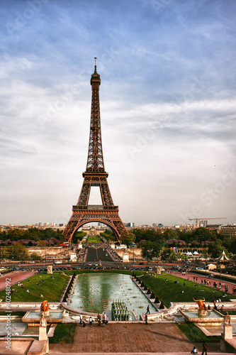 Eiffel Tower in Paris in early spring