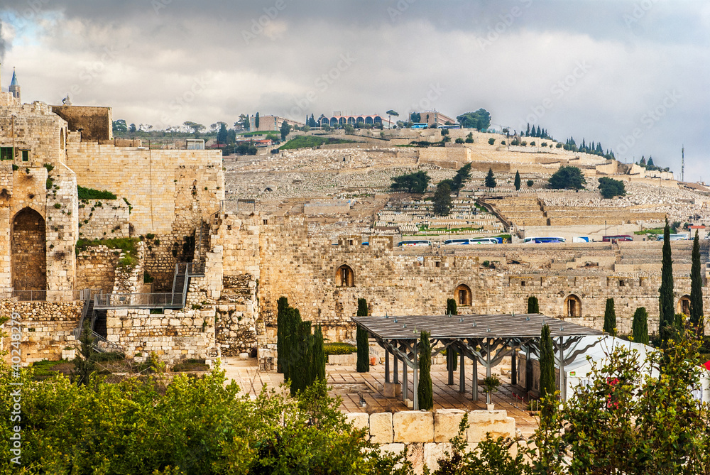 Mount of Olives in the Jerusalem - obrazy, fototapety, plakaty 