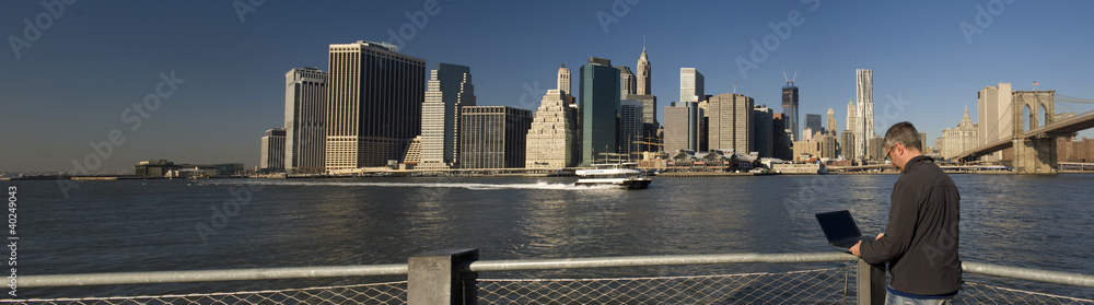 Obraz premium Business man in Manhattan