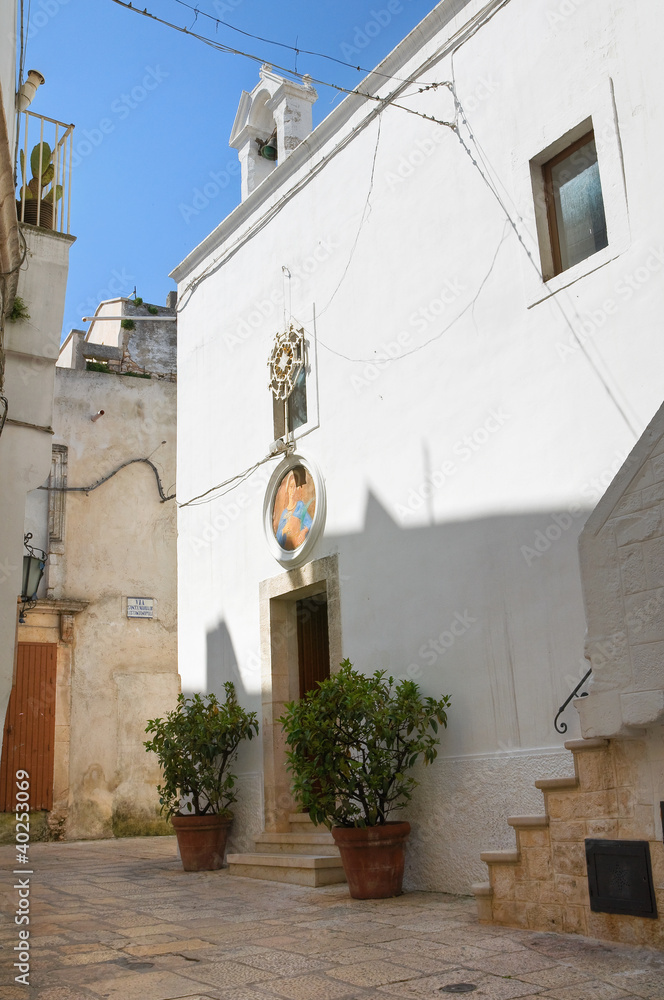 Fototapeta premium Church of St. Lucia. Cisternino. Puglia. Italy.