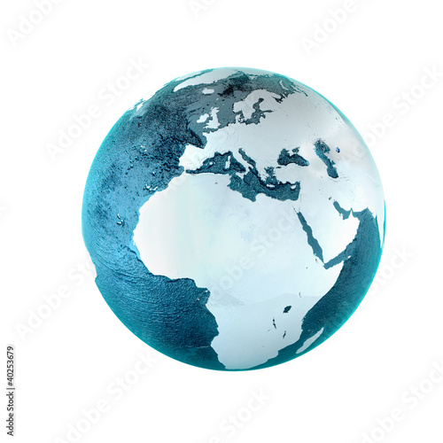 Model of Earth. Conceptual symbol of the Earth.