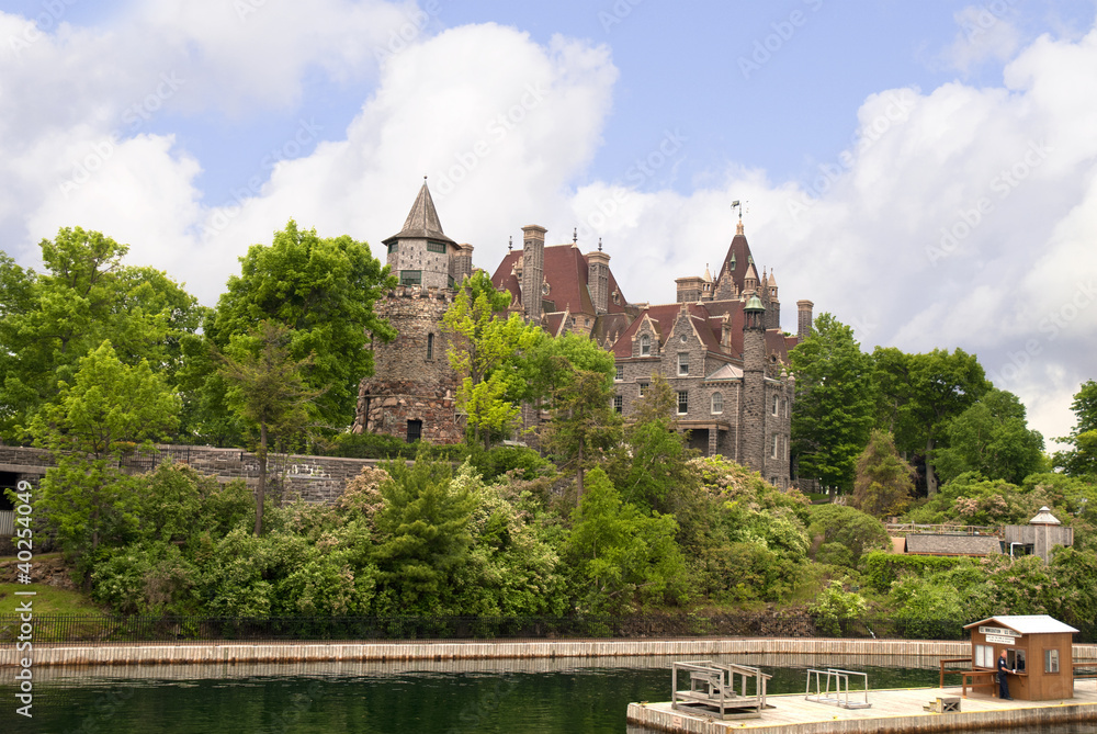 Naklejka premium Boldt Castle 1000 islands St Lawrence River Canada