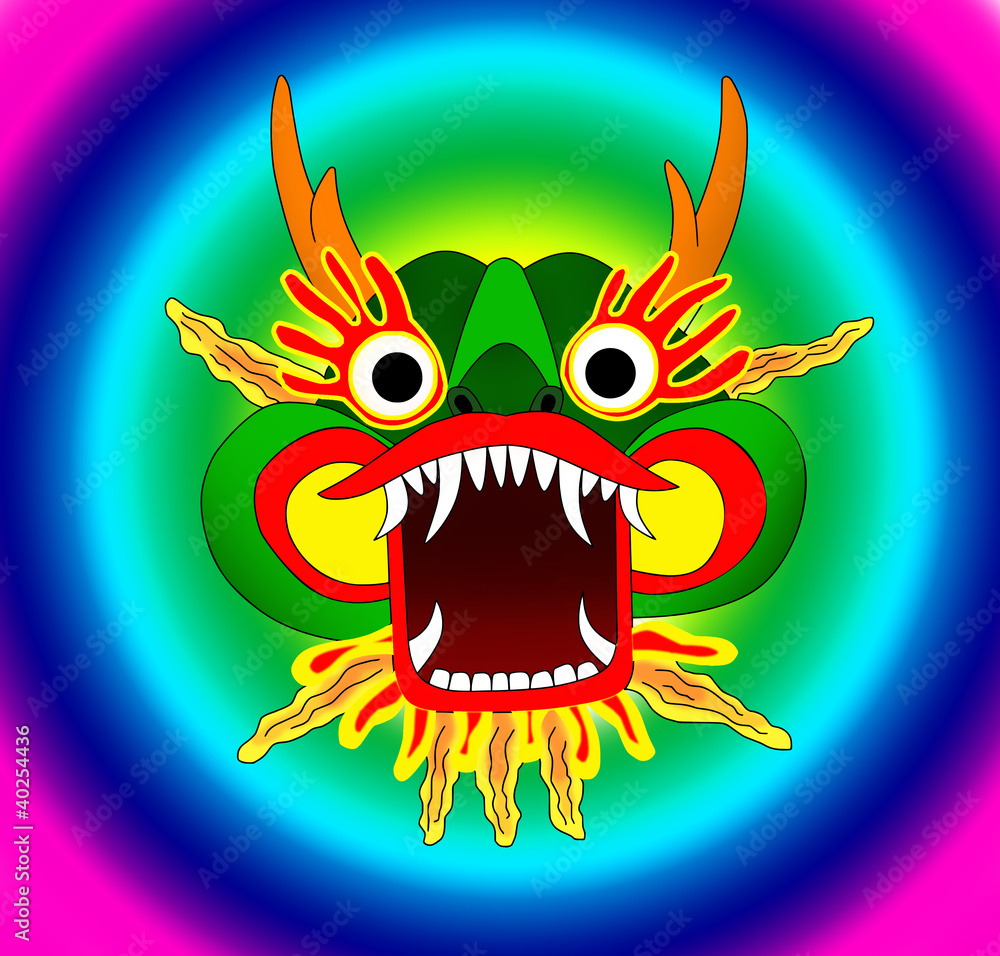 portrait of chinese dragon portrait of chinese dragon