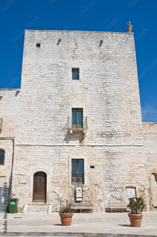 Great tower. Cisternino. Puglia. Italy.