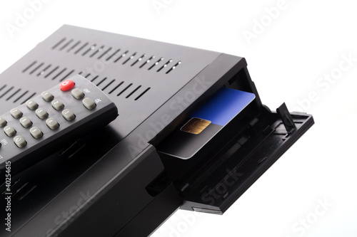 Slot for smartcard in satellite receiver