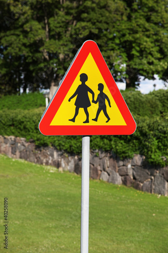 Warning Road Sign