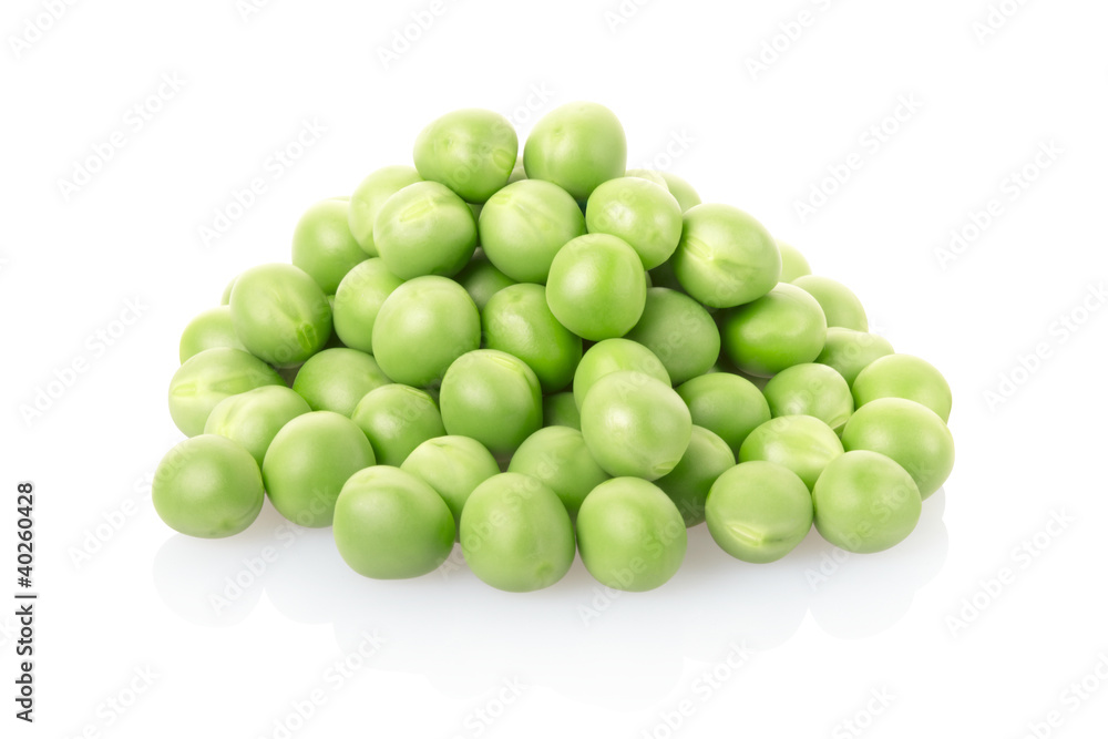 Green peas pile isolated, clipping path included Green peas pile isolated, clipping path included