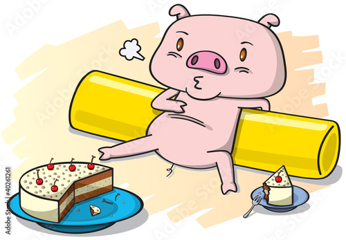 pig and the cake