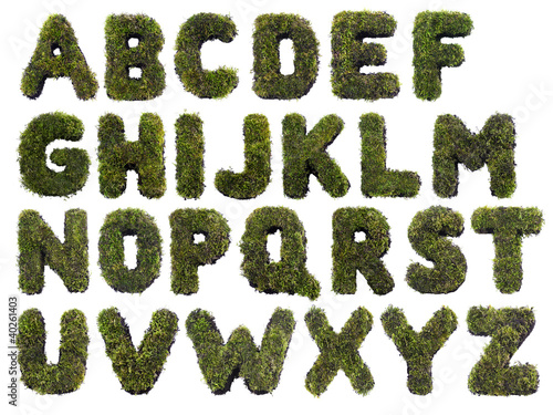 Grass alphabet