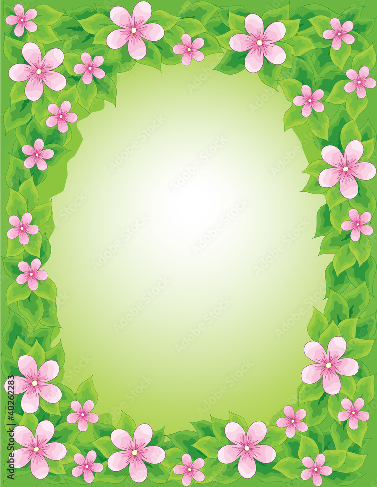 Floral frame, vector Floral frame, vector