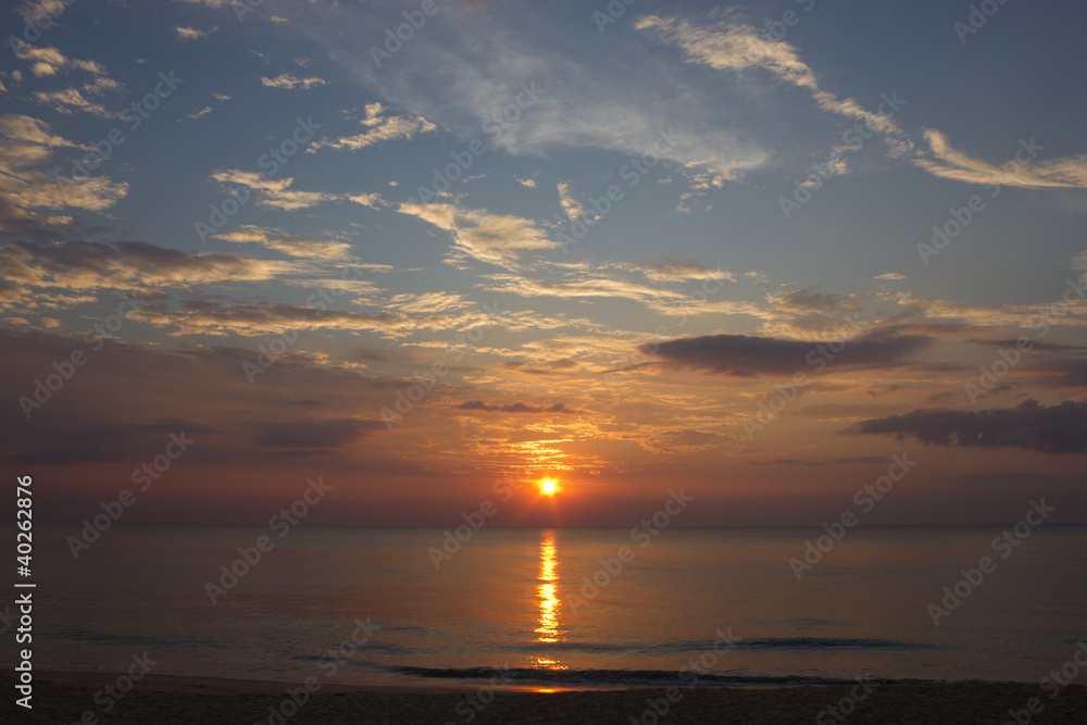 Sunset on the beach Sunset on the beach