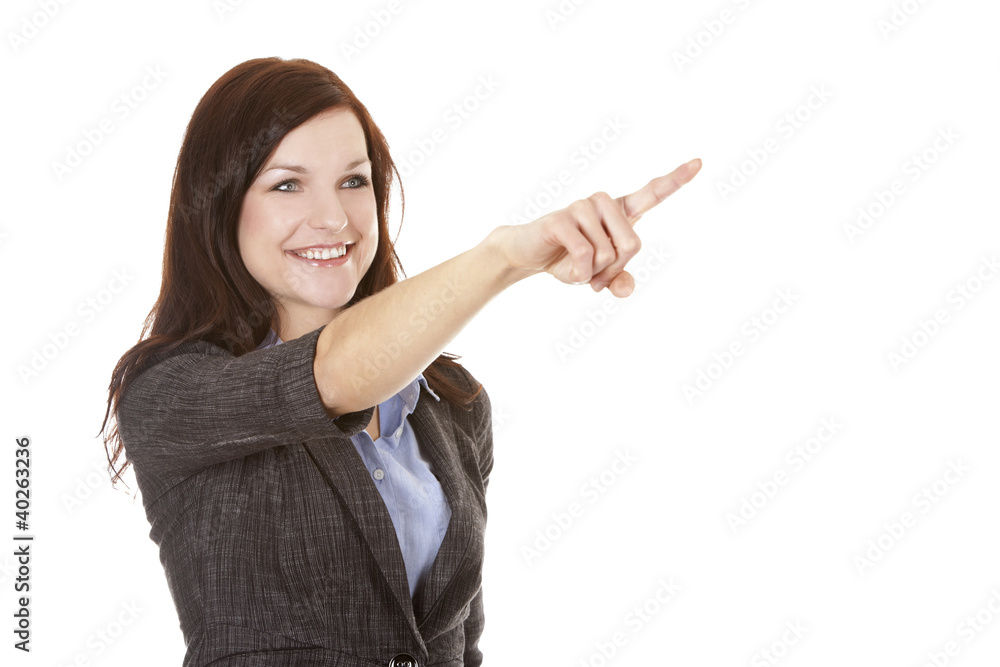 business woman pointing business woman pointing