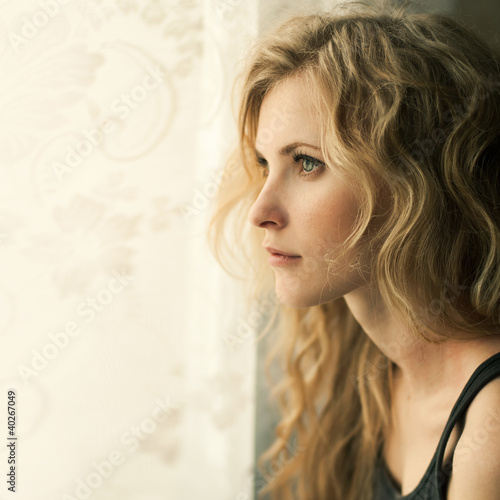 portrait of a beautiful blonde