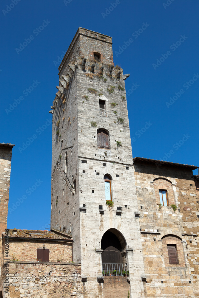 San Gimignano-  small walled medieval hill town in the Tuscany