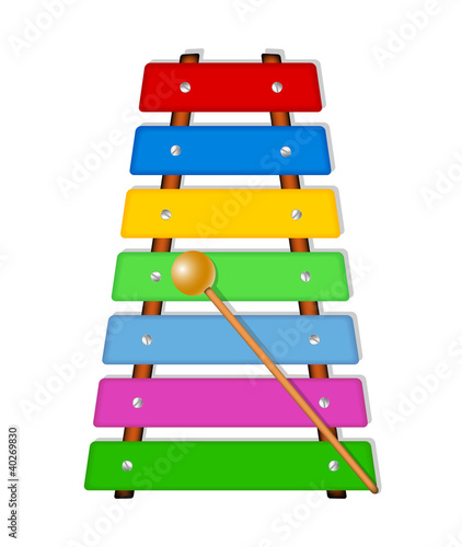 Colorful xylophone