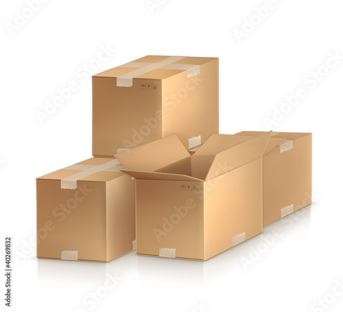 Cardboard boxes