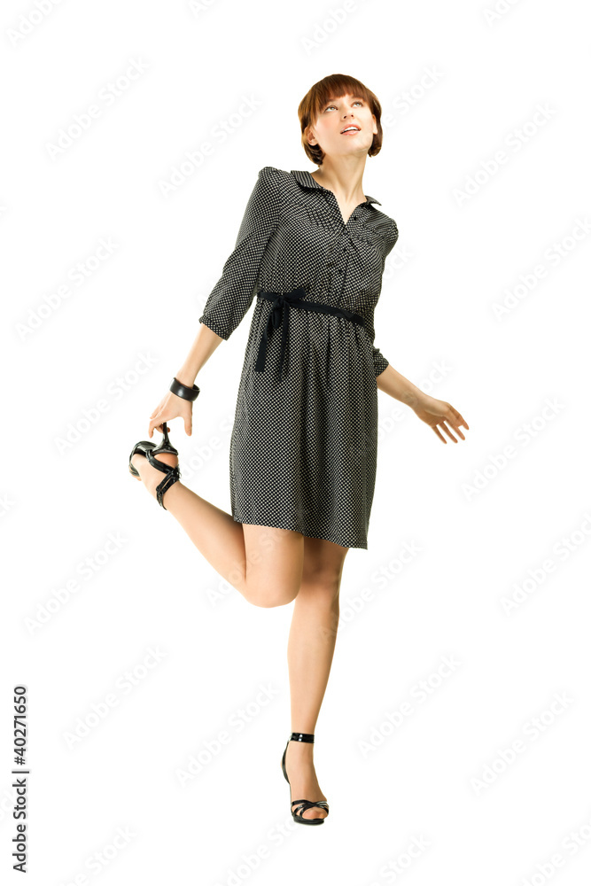 Fototapeta premium Full length portrait of a confident young female