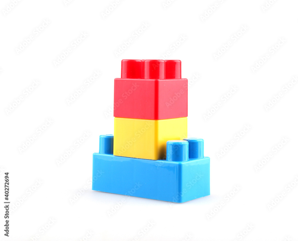 Obraz premium Plastic building blocks