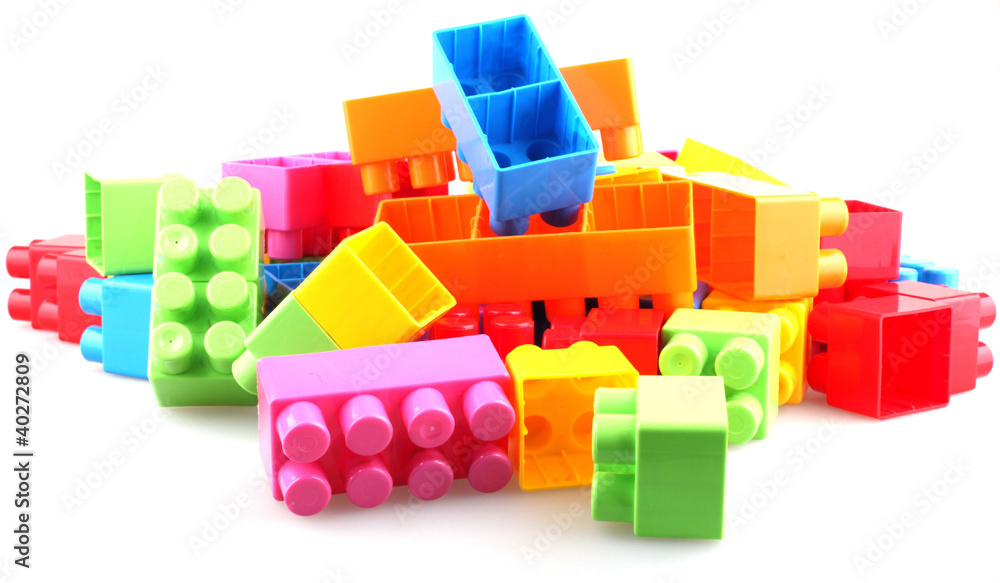 Fototapeta premium Plastic building blocks