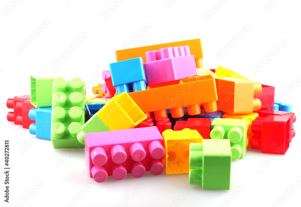 Fototapeta premium Plastic building blocks