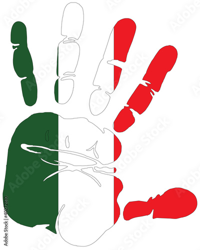 handprint for italy