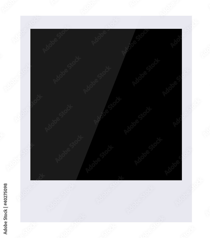 Vector retro photo frame isolated on white Vector retro photo frame isolated on white