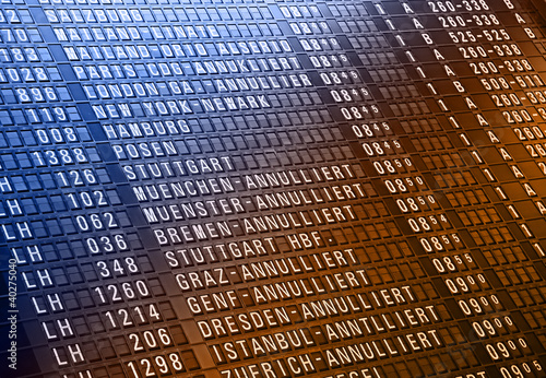 Airport timeboard photo