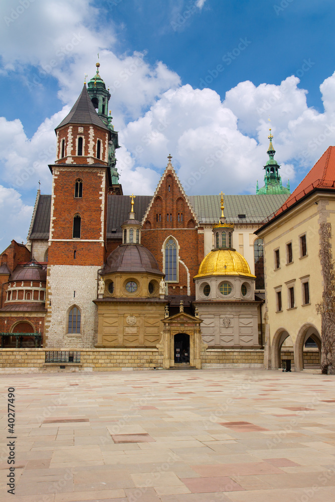 Obraz premium Wawel Cathedral in Krakow, Poland