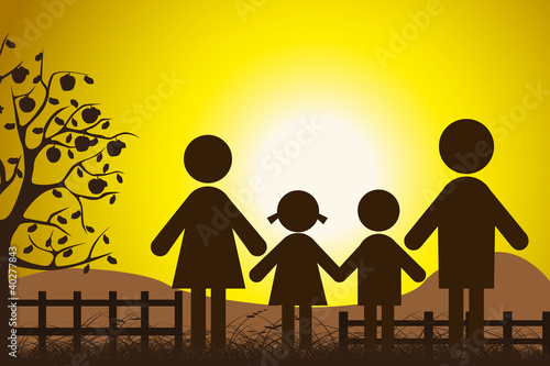 glückliche Familie