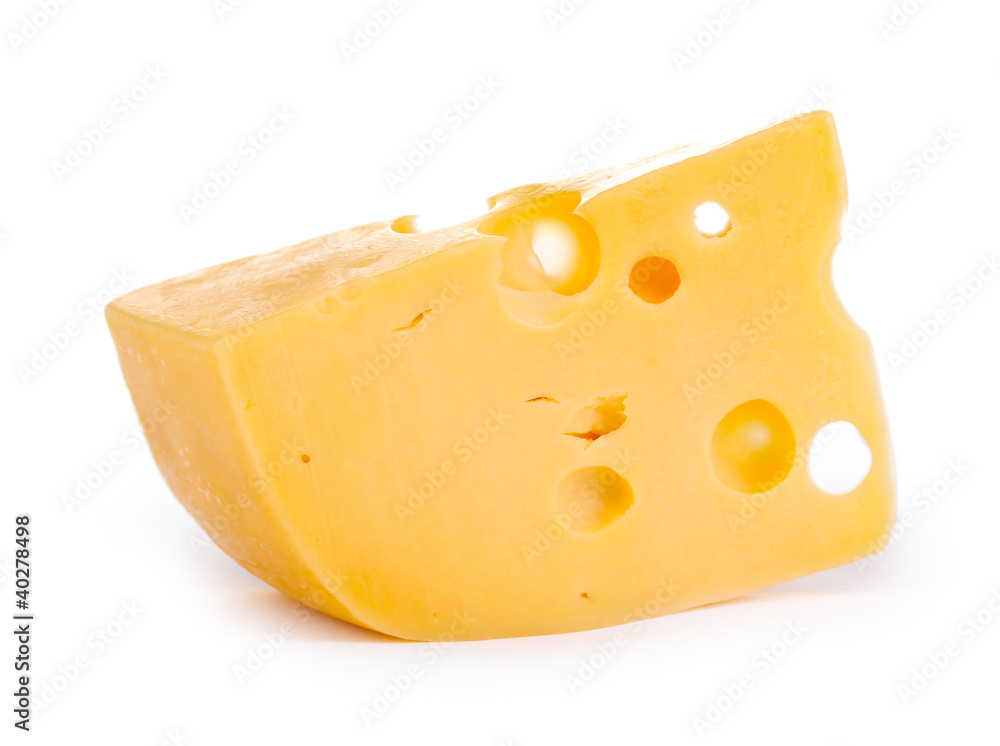 Cheese isolated on white Cheese isolated on white