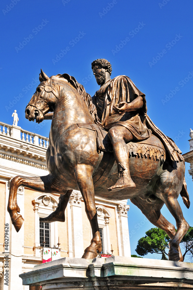 Roma, Piazza del Campidoglio - Statua Marco Aurelio