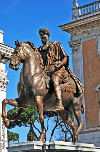 Roma, Piazza del Campidoglio - Statua Marco Aurelio