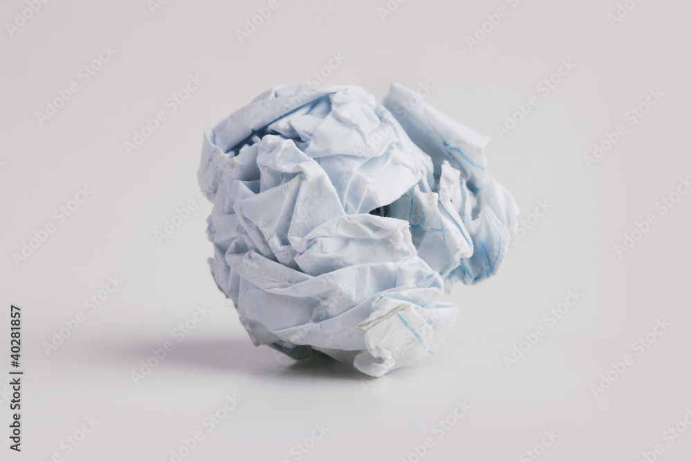 Tightly crumpled piece of paper Tightly crumpled piece of paper