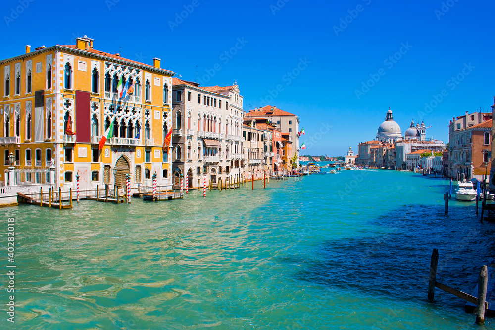 Famous Canal Grande in Venice, Italy.