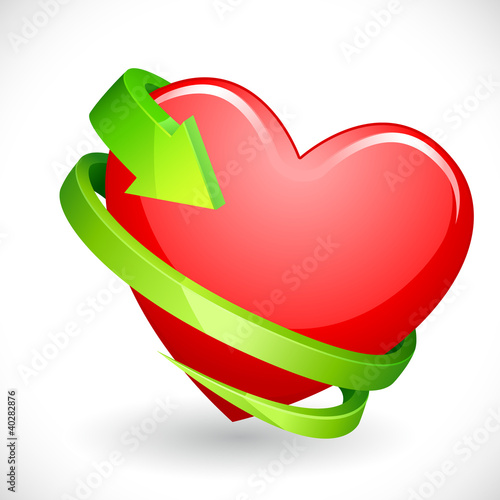 Photos Heart wrapped with Arrow