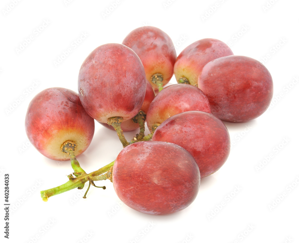 Obraz premium red grape isolated on white