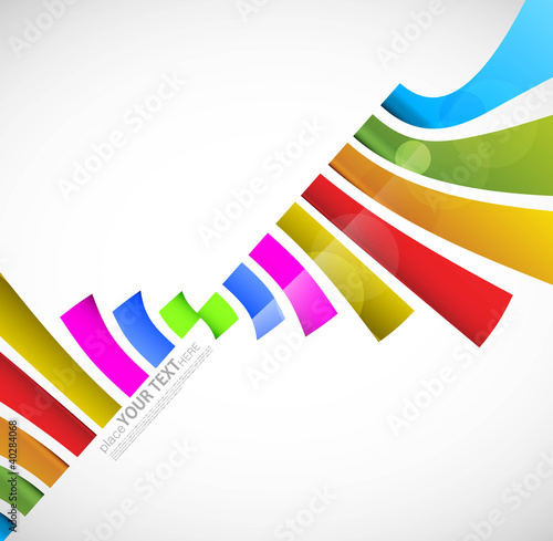 Urban designed stylized colorful Vector