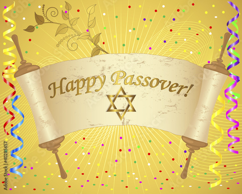 Holiday background of jewish passover.