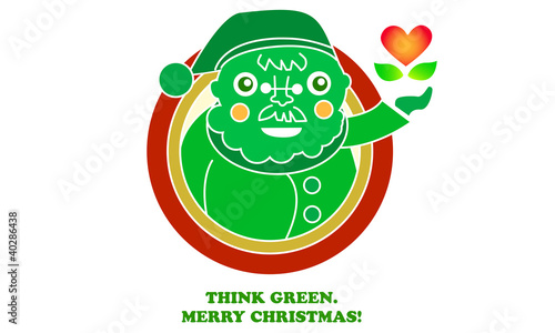 Love our Planet: Think Green in Christmas Now.