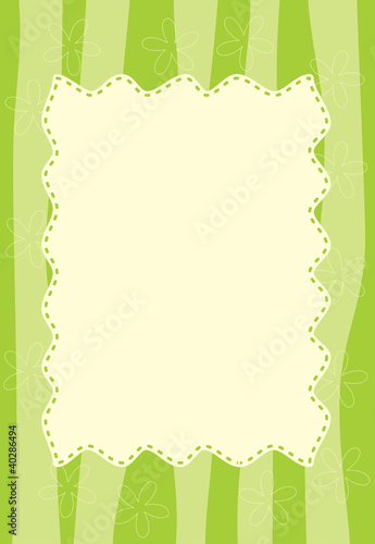 green striped frame