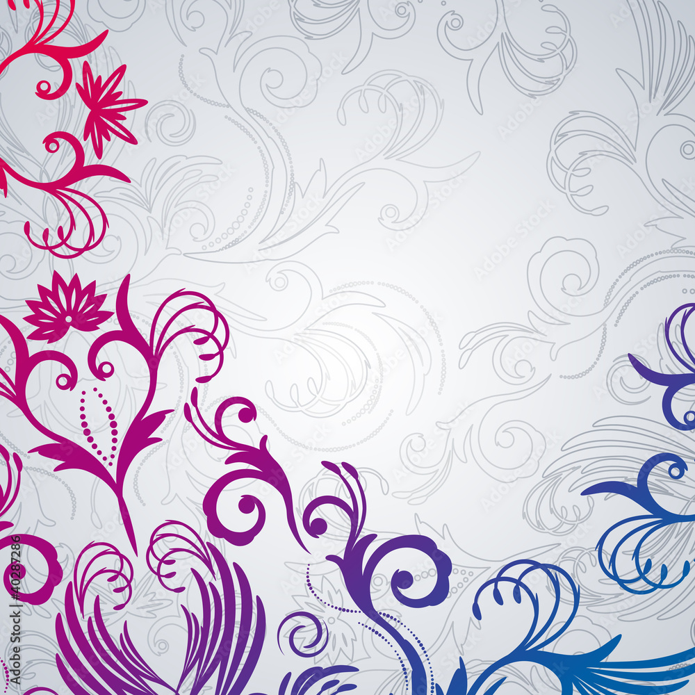 Abstract floral background with east flowers. Abstract floral background with east flowers.