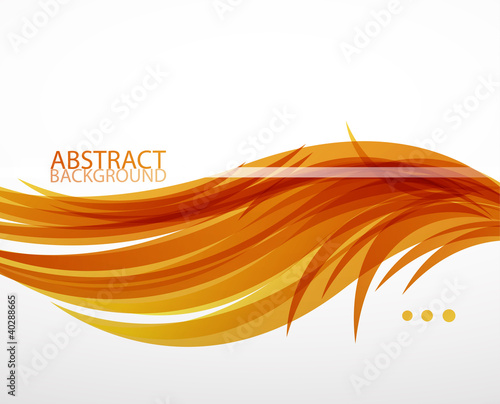 Abstract feather waves background