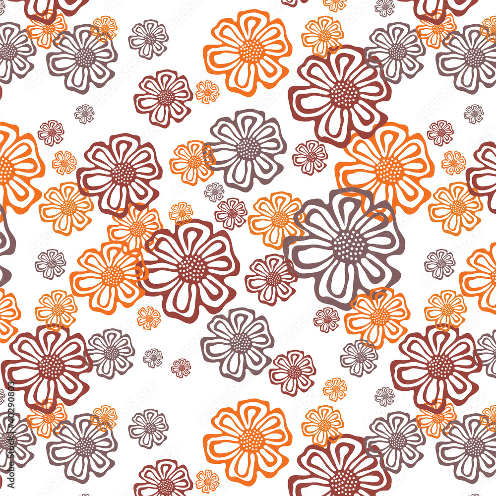 Fototapeta premium Ornate floral