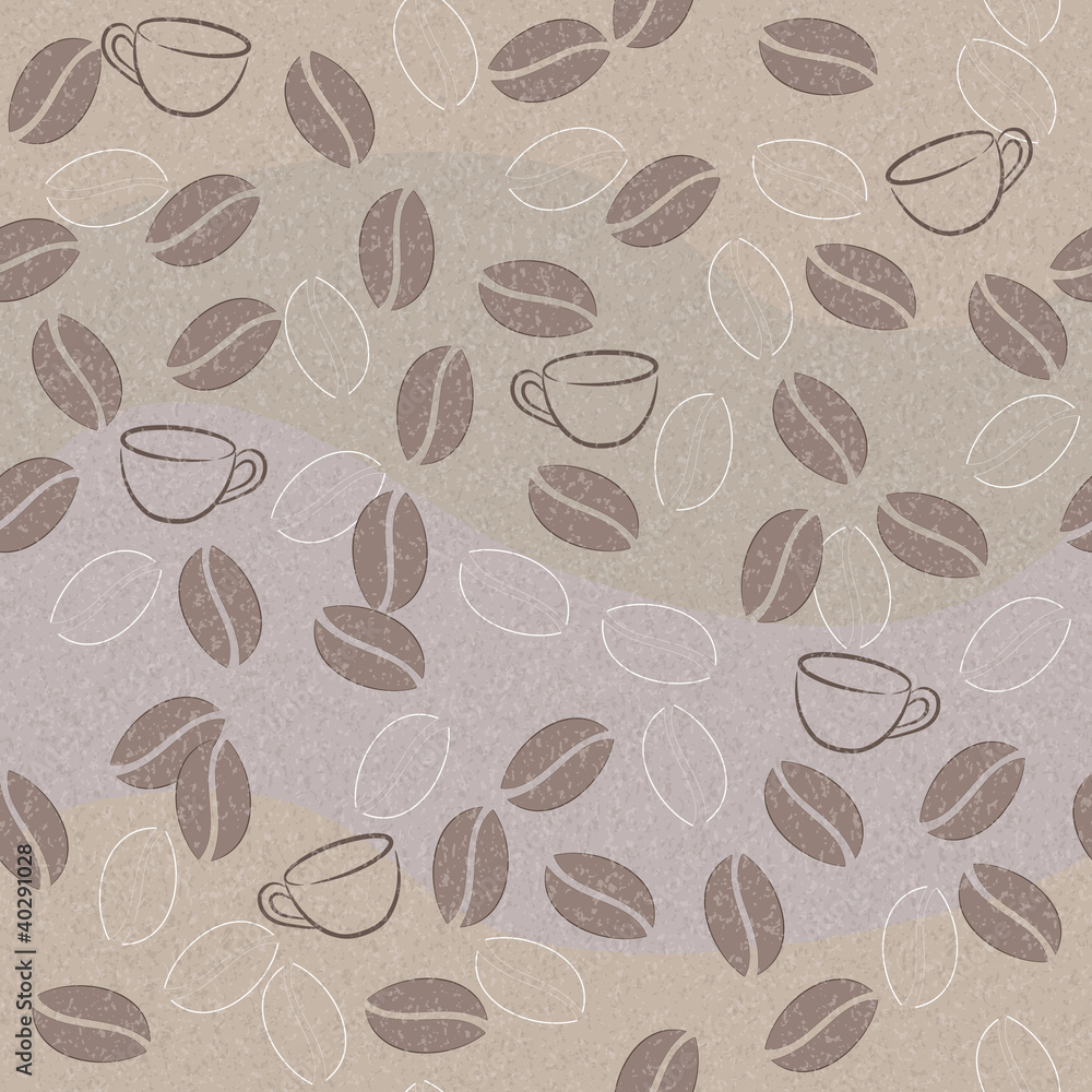 Vector seamless pattern with coffee Vector seamless pattern with coffee