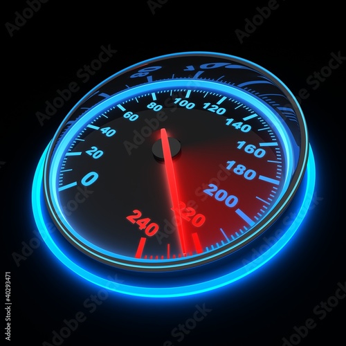 Speedometer car