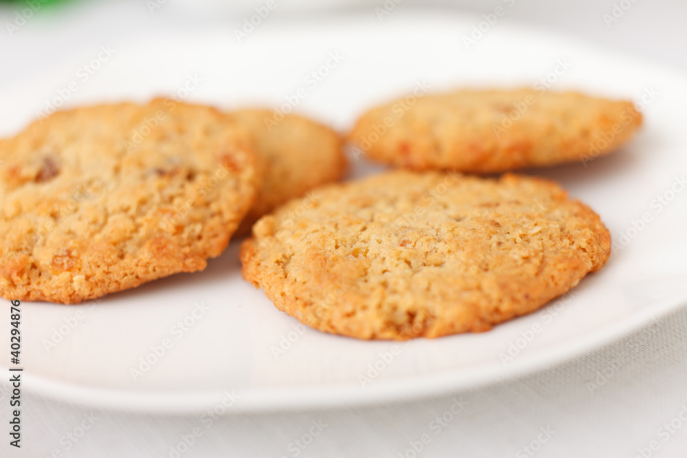 cookies on the plate