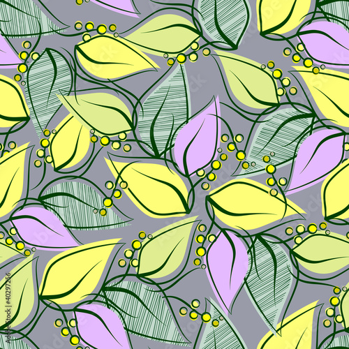 Abstract seamless spring pattern