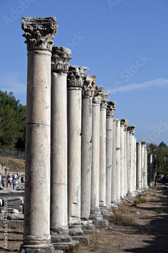 Colums in The Western Gate of Agora