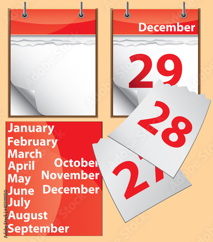 tear-off calendar