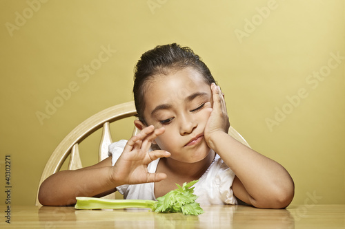 Little girl and her healthy snack